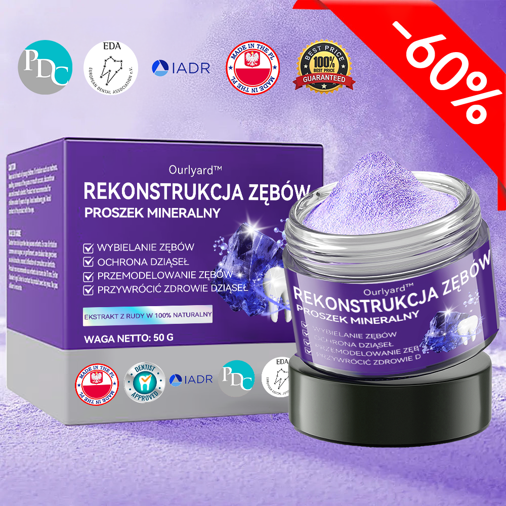 Ourlyard™ Proszek mineralny do regeneracji zębów 🔥🔥🔥