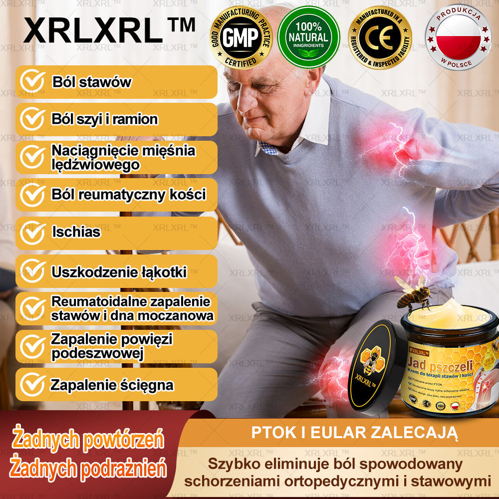 ✨✨XRLXRL™ Krem Łagodzący Ból i Leczenie Kości z Jadłem Pszczelim (Specjalnie dla starszych dorosłych i polecany przez AAOS)