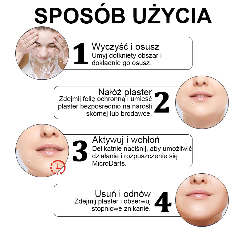 Plastry do usuwania narośli skórnych HIYF™ Pro MicroDarts TAG'Gone