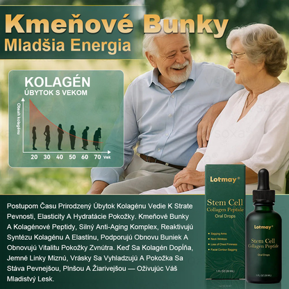 Lotmay® 🚀 Ústne kvapky s kmeňovými bunkami a kolagénovými peptídmi (Vyprúžte a spevnite pokožku a znížte tvorbu vrások)