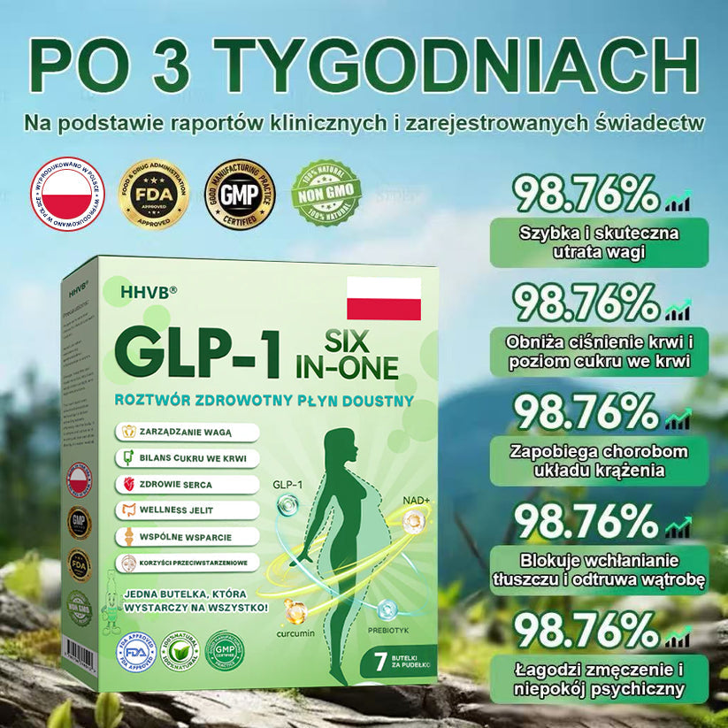 Zalecane przez Centrum Zdrowia w Polsce | Oficjalny sklep 👨‍⚕️👨‍⚕️HHVB® GLP-1 doustny roztwór na odchudzanie 💥 Otyłość, choroby układu krążenia, cukrzyca, bezdech senny, problemy ze stawami i inne