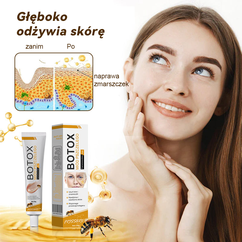 FrissArc™ Botox Jadem Pszczelim przeciwzmarszczkowy Krem – Redukuje zmarszczki, ujędrnia i rozjaśnia skórę – Krem przeciwstarzeniowy o podwójnym działaniu!