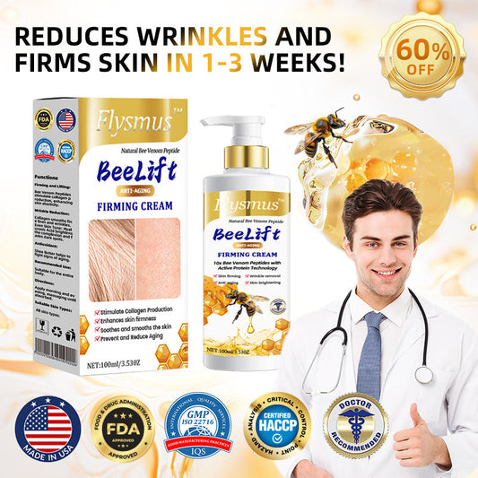 💐🐝Flysmus™ BeeLift Anti-Aging Firming Cream,Address Crepe & Sagging(🔥74% Off for a Limited Time!)