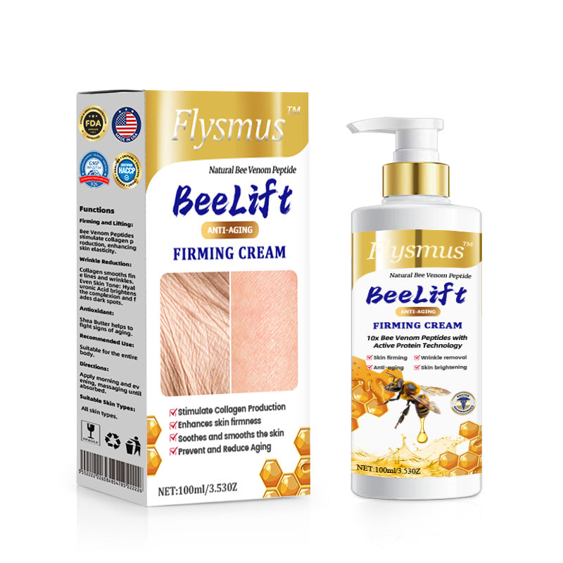 💐🐝Flysmus™ BeeLift Anti-Aging Firming Cream,Address Crepe & Sagging(🔥74% Off for a Limited Time!)