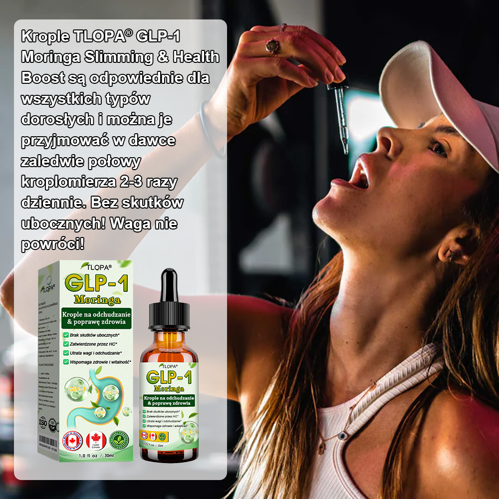 TLOPA®🌟GLP-1 Krople odchudzające i wzmacniające zdrowie z moringą (🔬Spożywczy spalacz tłuszczu – opracowany przez The Obesity Society)