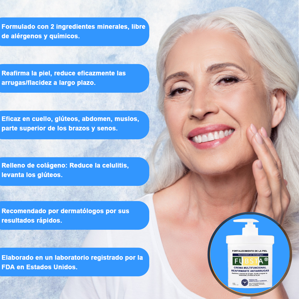 ✨🩵75% de descuento🌸𝙁𝙪𝙗𝙨𝙩𝙖® Crema avanzada reafirmante y antiarrugas: Restaura la elasticidad de la piel💧 ¡Revitaliza tu piel y luce radiante en 2024!🌟✨