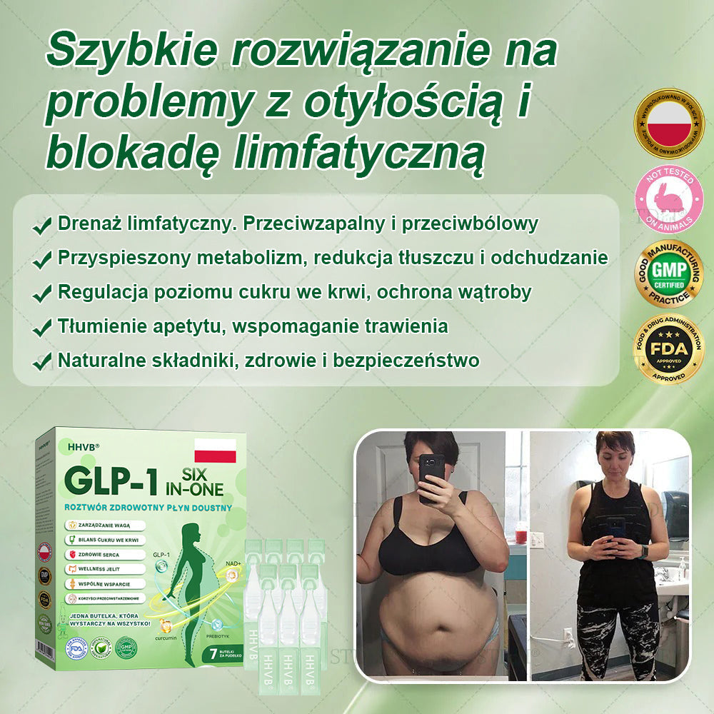 Zalecane przez Centrum Zdrowia w Polsce | Oficjalny sklep 👨‍⚕️👨‍⚕️HHVB® GLP-1 doustny roztwór na odchudzanie 💥 Otyłość, choroby układu krążenia, cukrzyca, bezdech senny, problemy ze stawami i inne